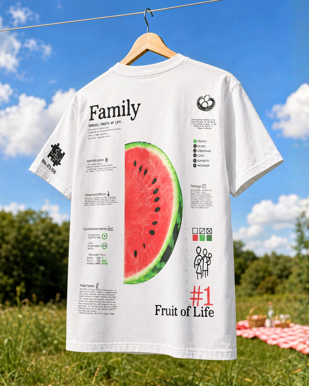 Fruits of Life family shirt