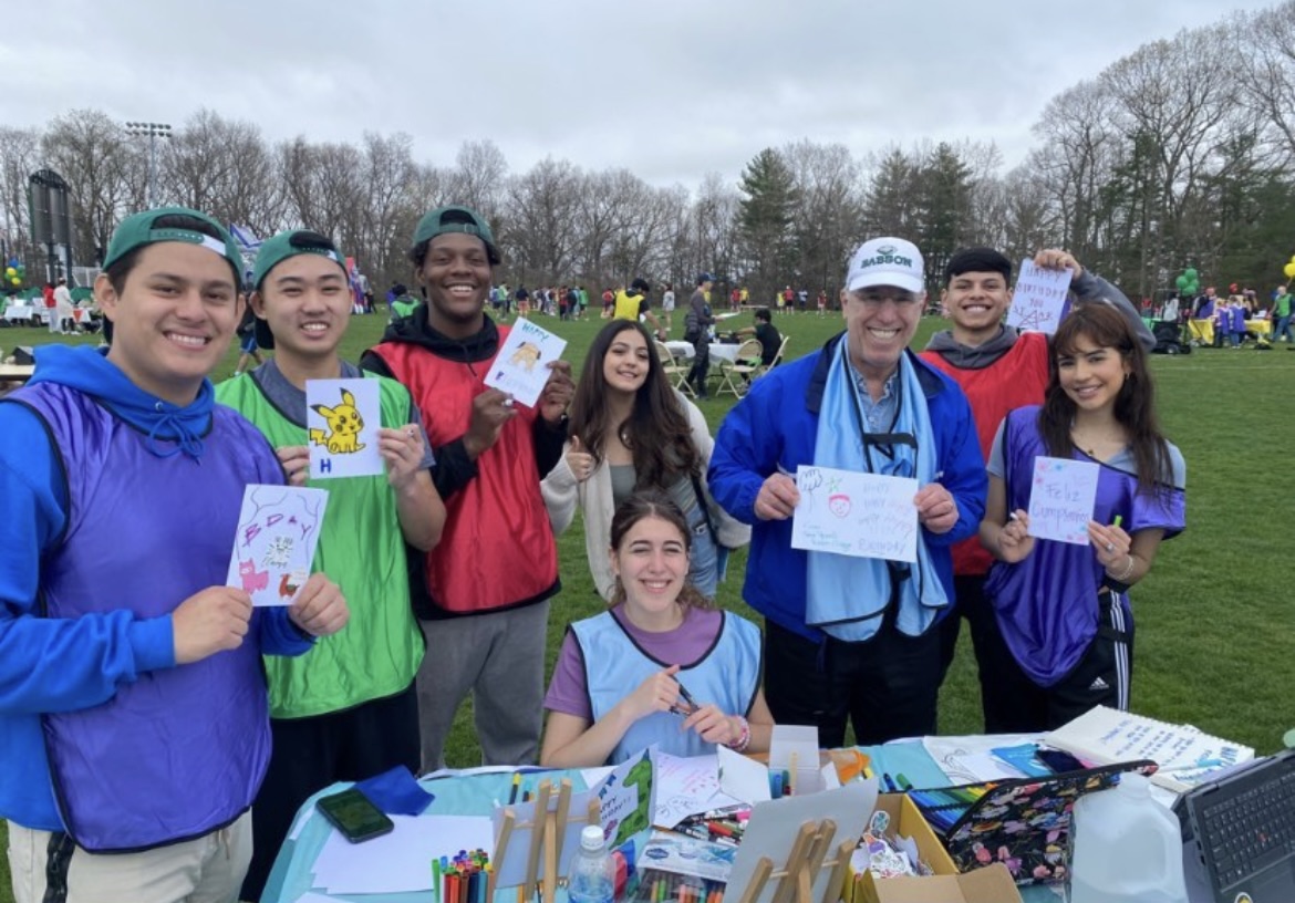 Give & Game charity festival team at Babson College, April 2023